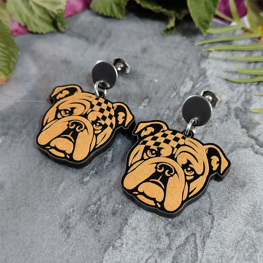 Aretes Bulldog Inglés
