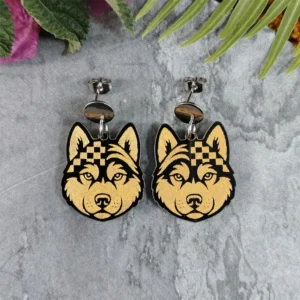 Aretes Husky Siberiano