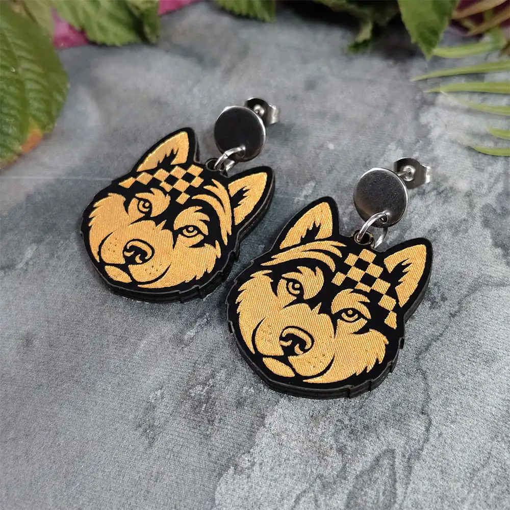 Aretes Husky Siberiano