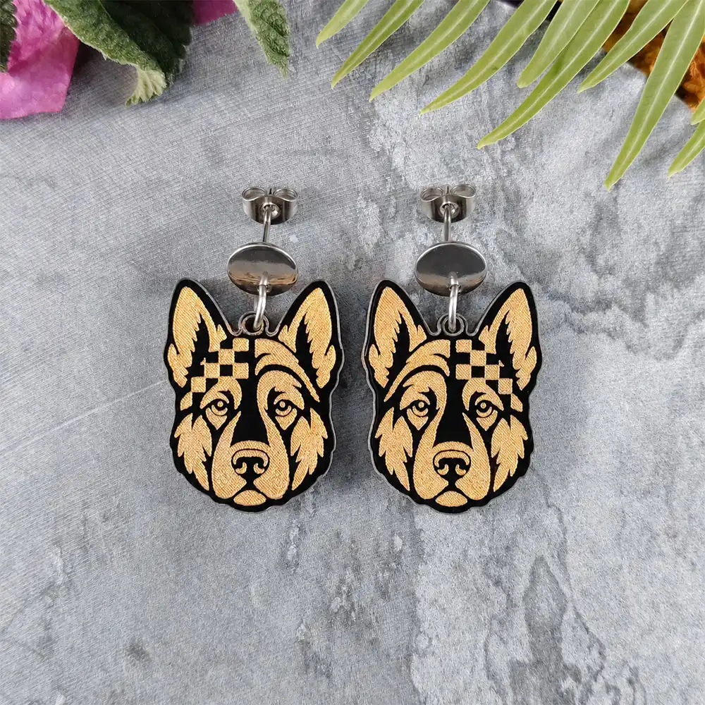 Aretes Pastor Aleman