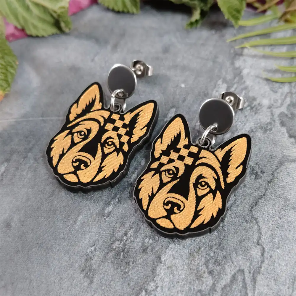 Aretes Pastor Aleman