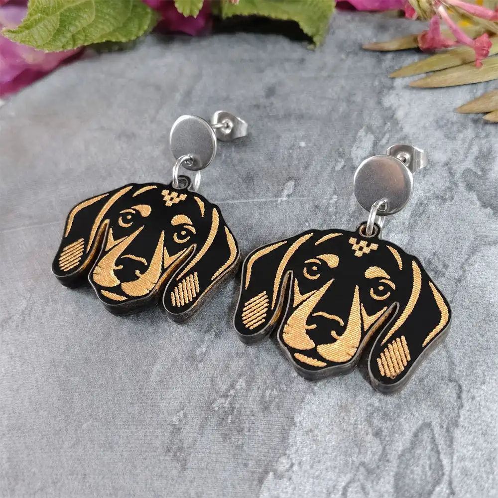 Aretes Perro Salchicha