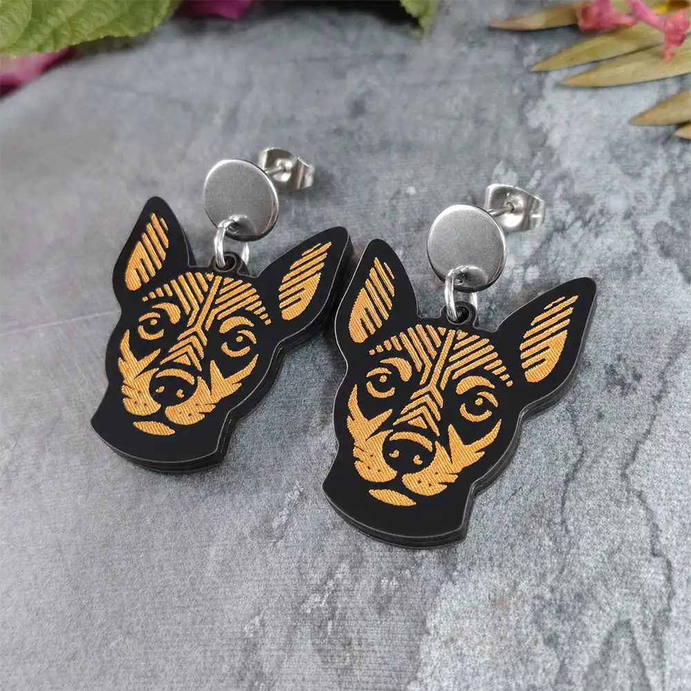 Aretes Pinscher miniatura