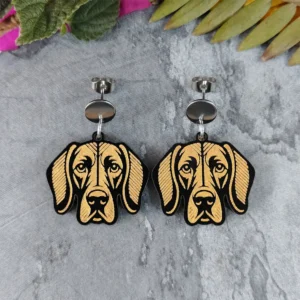 Aretes Weimaraner